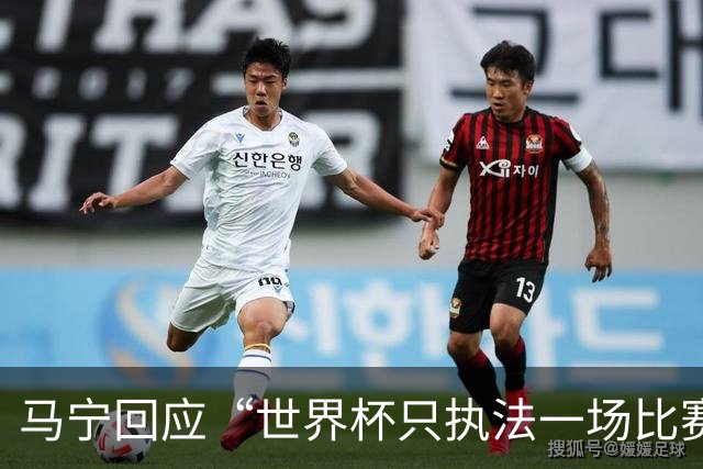 马宁回应“世界杯只执法一场比赛”